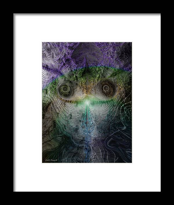 Dark Art Framed Print featuring the digital art Inner Silence by Linda Sannuti