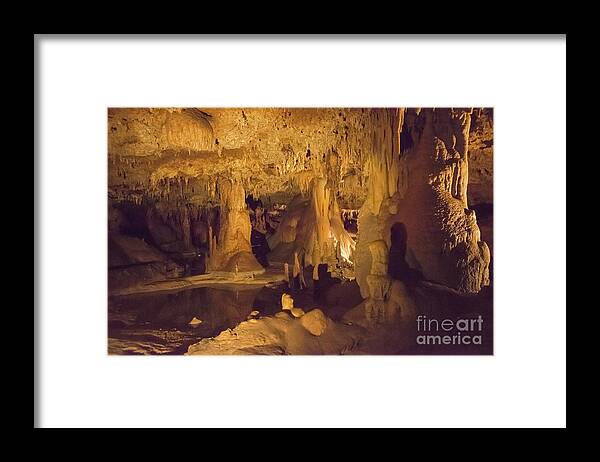 Inner Space Caverns Framed Print featuring the photograph Inner Space Formations Five by Bob Phillips