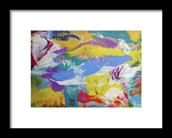 Abstract Framed Print featuring the painting Insemination by Sperry Andrews