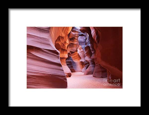 Arizona Framed Print featuring the photograph Inside the Canyon by Bob and Nancy Kendrick