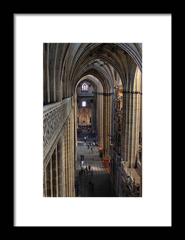Slamanca Framed Print featuring the photograph Inside the Salamanca Cathedral by Farol Tomson