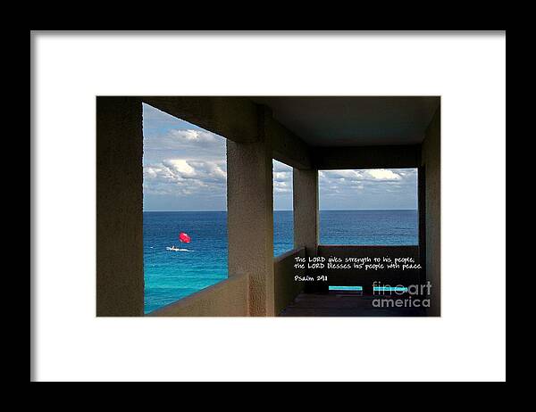 Parasail Framed Print featuring the photograph Inspirational - Picture Windows by Mark Madere