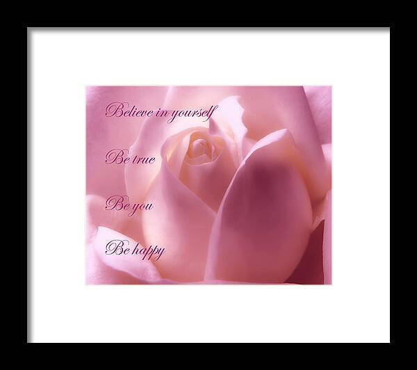 Rose Framed Print featuring the photograph Inspirational Rose by Johanna Hurmerinta