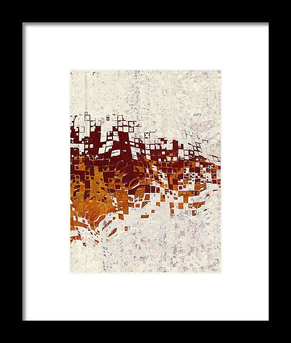 Insync Framed Print featuring the digital art Insync by Judi Lynn