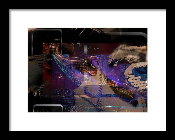 Abstract Framed Print featuring the digital art Intensive Variable by Art Di