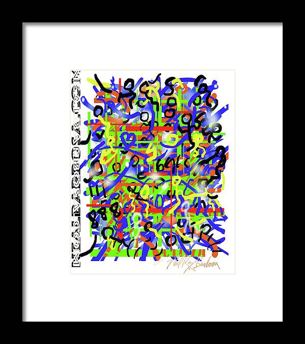 Abstract Framed Print featuring the digital art Intention Somniack by Neal Barbosa