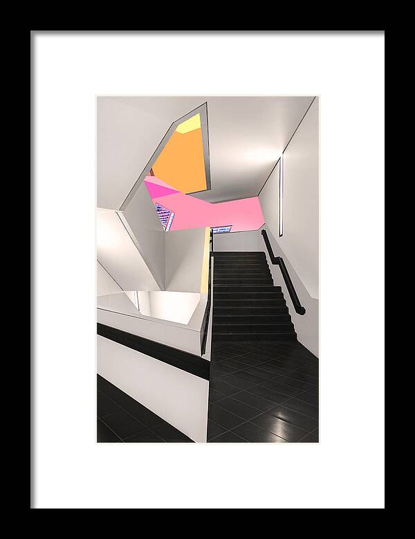 Interior Design Stairs Framed Print featuring the photograph Interior Design Stairs 6 by Carlos Diaz