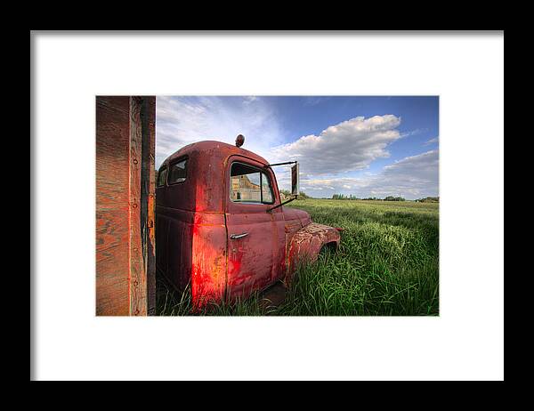 Landscape Framed Print featuring the photograph International in the Tall Grass by Dan Jurak