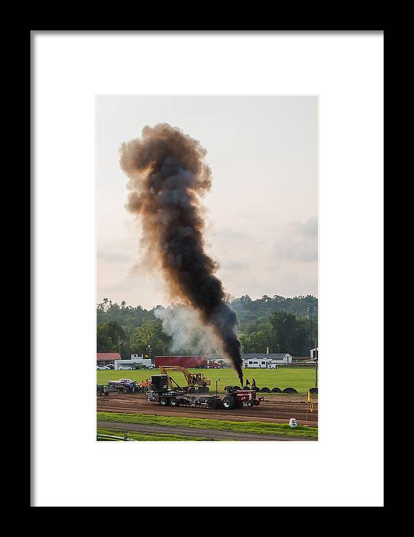International Tractor Framed Print featuring the photograph International Pull by Holden The Moment
