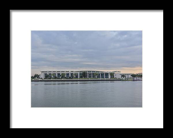 Savannah Framed Print featuring the photograph Interntational Trade and Convention Center by Jimmy McDonald
