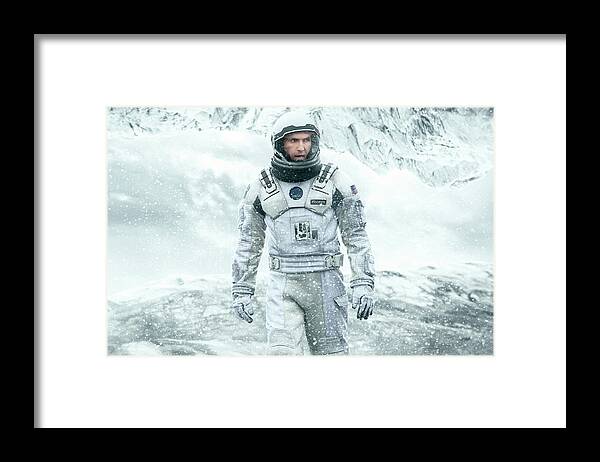 Interstellar Framed Print featuring the digital art Interstellar by Super Lovely