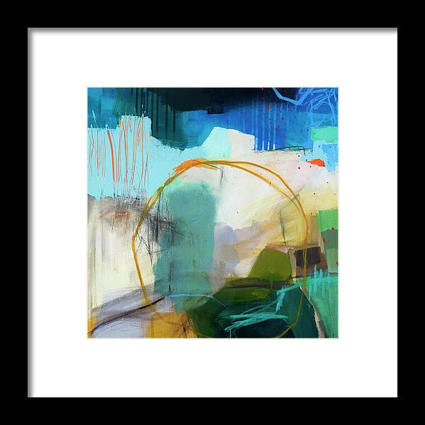 Abstract Art Framed Print featuring the painting Intertidal #1 by Jane Davies