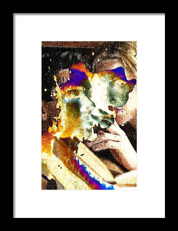 Intimate Framed Print featuring the digital art Intimate Conversation by Andrea Barbieri