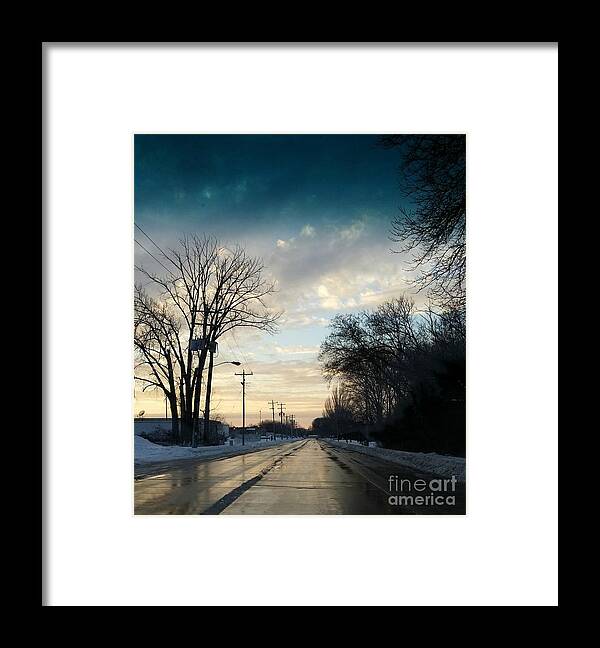 Trees Framed Print featuring the photograph Into New Country by Diamante Lavendar