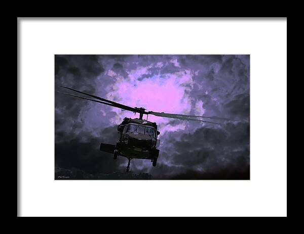 Uh-60 Black Hawk Framed Print featuring the photograph Into the Fight by Phil And Karen Rispin