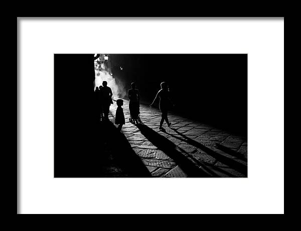 Silhouette Framed Print featuring the photograph Into The Sun by Simone Buda