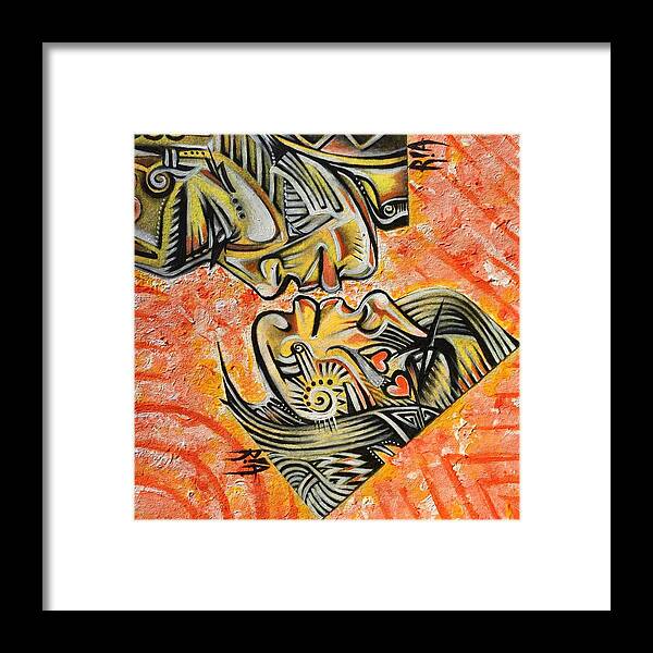 Ria Framed Print featuring the painting Intricate Intimacy by Artist RiA