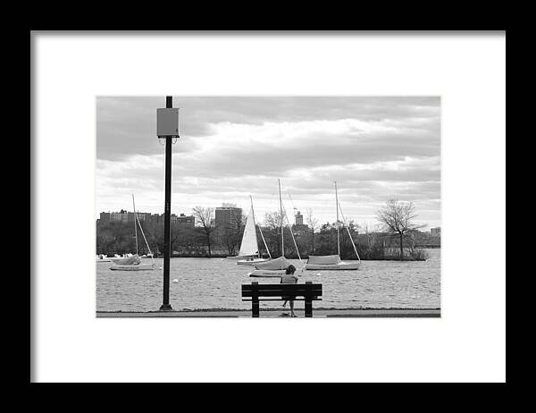 River Framed Print featuring the photograph Introspection on the Charles by Christopher Brown