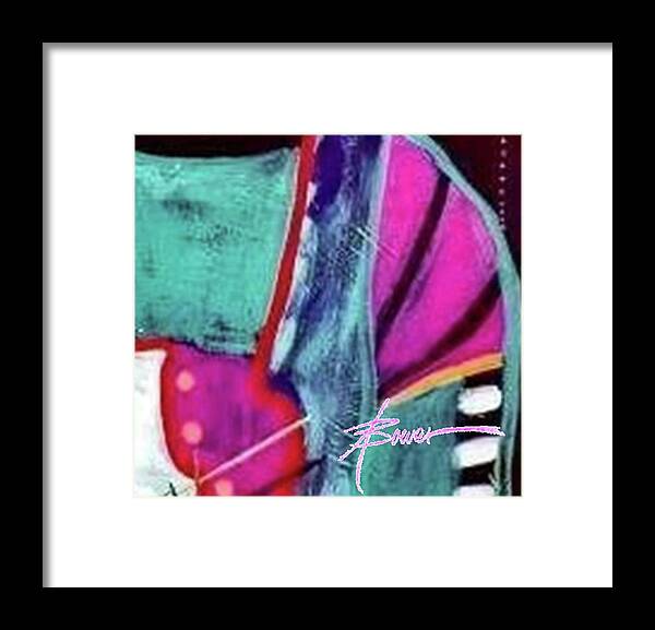 Color Framed Print featuring the painting Intuition by Adele Bower