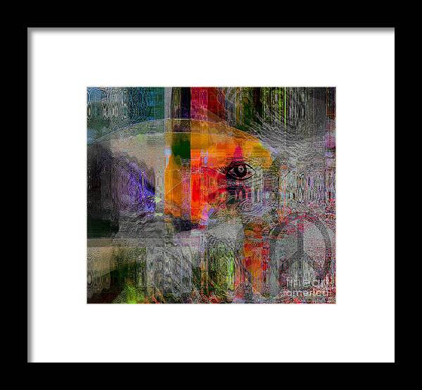 Fania Simon Framed Print featuring the mixed media Intuitional Abstract by Fania Simon