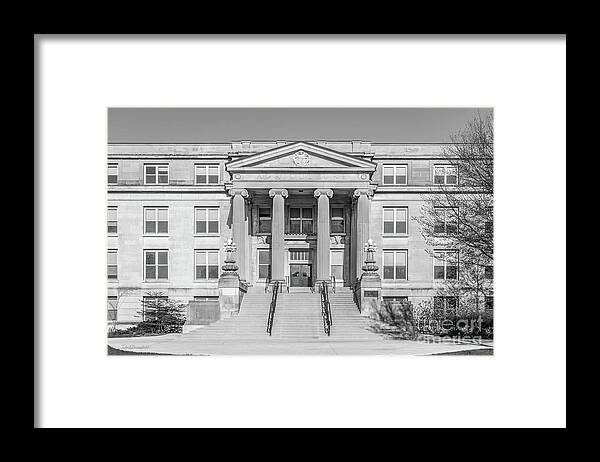 Iowa State Framed Print featuring the photograph Iowa State University Curtiss Hall by University Icons