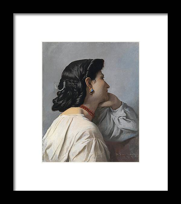 Anselm Feuerbach Framed Print featuring the painting Iphigenia by Anselm Feuerbach