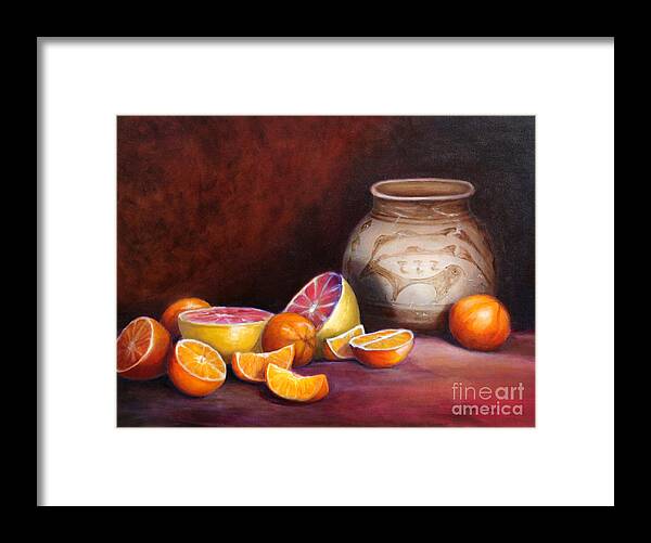 Still Life Paintings Framed Print featuring the painting Iranian Still Life by Portraits By NC