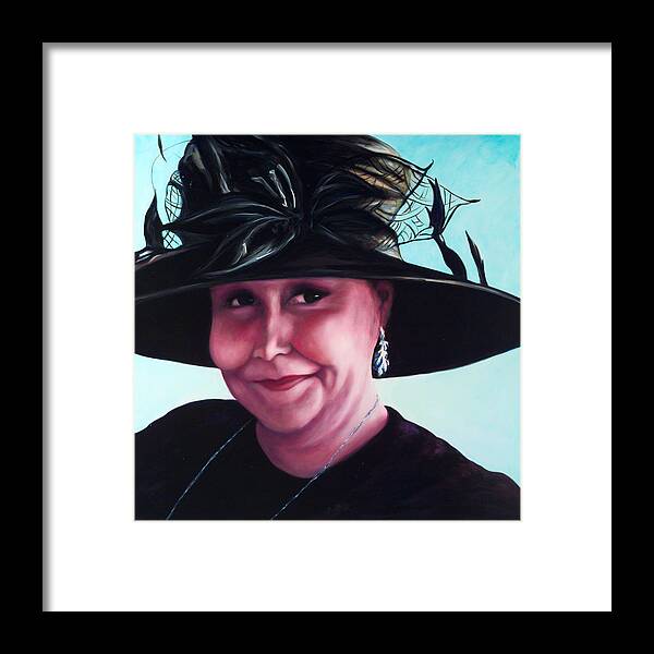 Woman Framed Print featuring the painting Irene by Shannon Grissom
