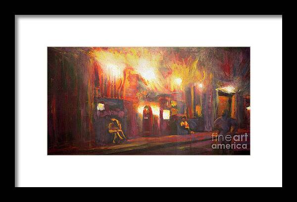 New Orleans Framed Print featuring the painting Irene's Cuisine - New Orleans by Francelle Theriot