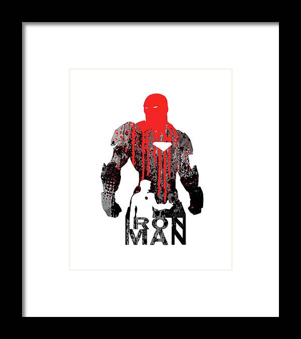 Superheroes Framed Print featuring the painting Iron Man #3 by Art Popop