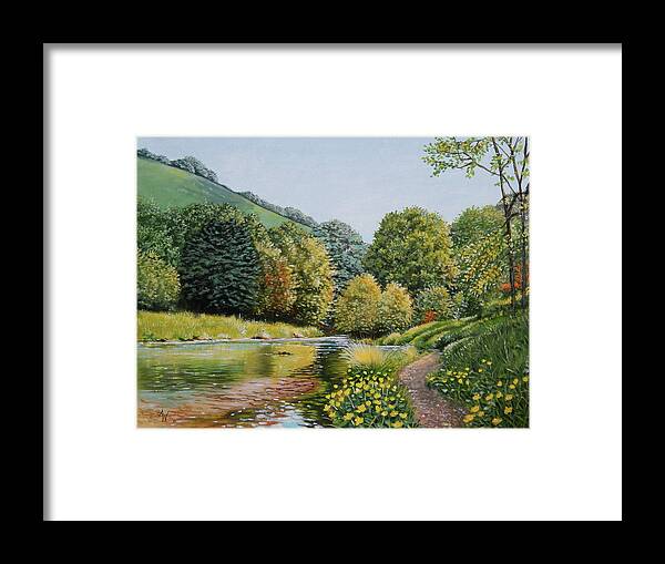 Ireland Framed Print featuring the painting Irish Afternoon stroll by Arie Van der Wijst