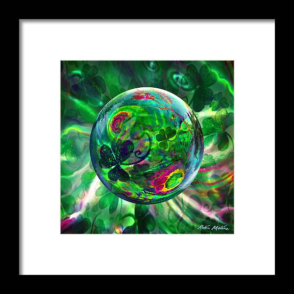 St. Patrick's Day Framed Print featuring the painting Irish Charms by Robin Moline