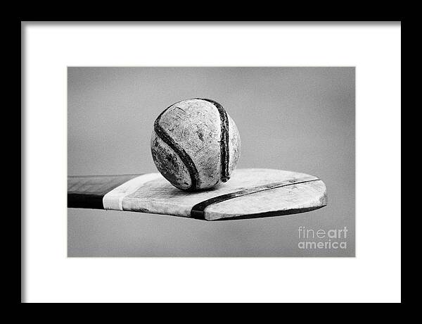 Northern Framed Print featuring the photograph Irish Hurling Ball And Stick by Joe Fox