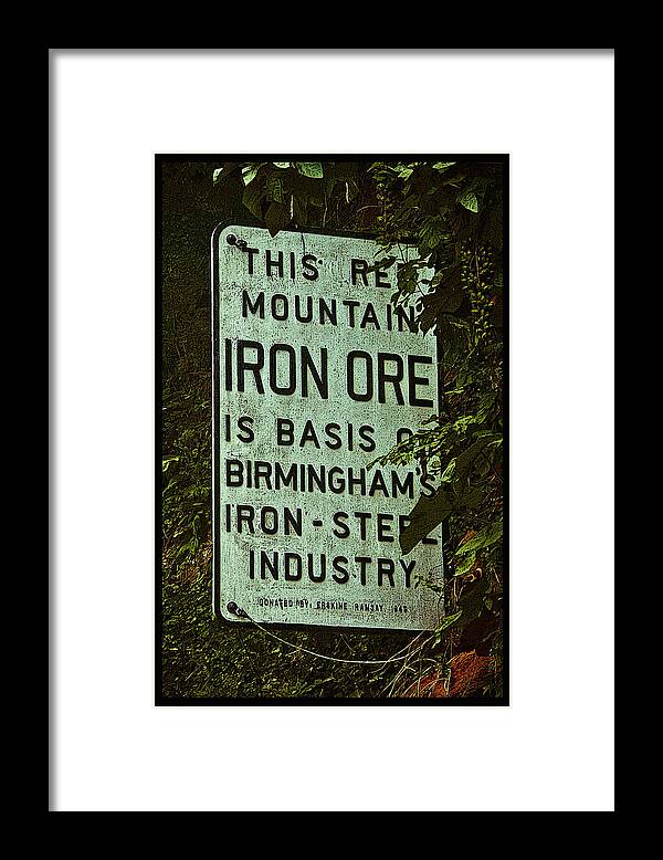 Birmingham Framed Print featuring the photograph Iron Ore Seam Poster by Just Birmingham