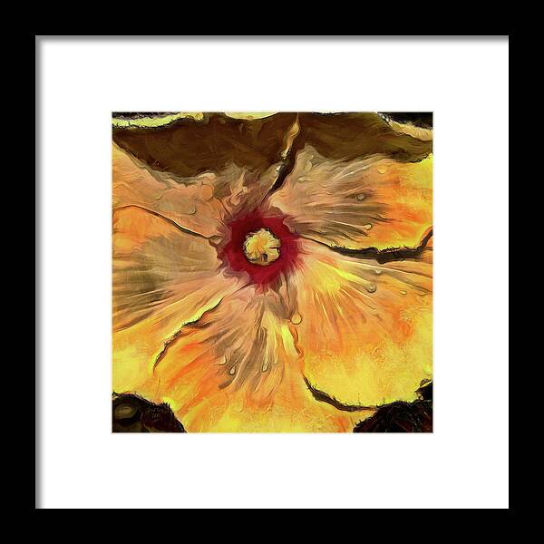 Flower Framed Print featuring the mixed media Isabella by Trish Tritz