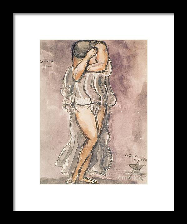 Isadora Duncan Framed Print featuring the painting Isadora Duncan by Emile-Antoine Bourdelle
