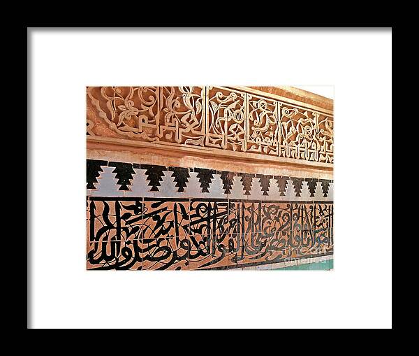 Islamic Art Framed Print featuring the photograph Islamic art by Wilhelm Hufnagl
