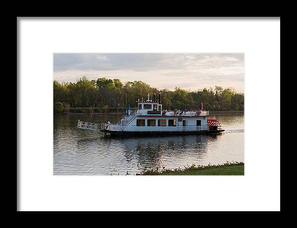 Island Belle Framed Print featuring the photograph Island Belle Sternwheeler by Holden The Moment