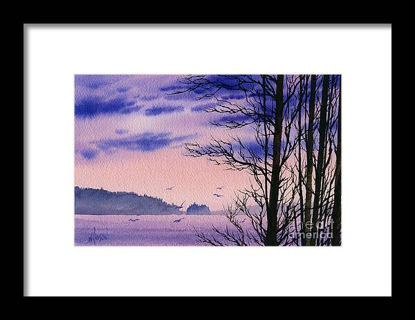 Islands Framed Print featuring the painting Island Point by James Williamson