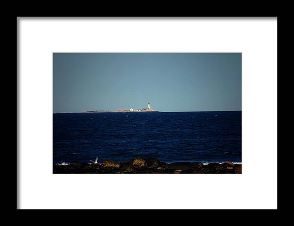 New Hampshire Framed Print featuring the photograph Isle of Shoals from afar by Robert Morin