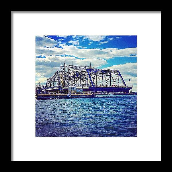 Bridge Framed Print featuring the photograph Swing Bridge by Kate Arsenault 