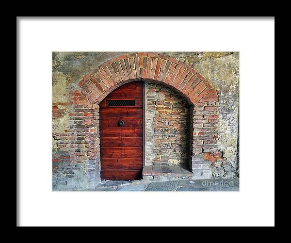 Italy Framed Print featuring the photograph Italian Door #3 by Jennifer Ludlum