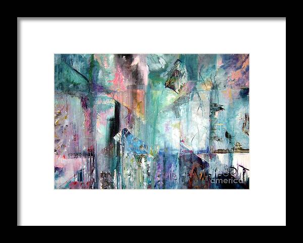 Abstract Framed Print featuring the painting Italy Experience by Jodie Marie Anne Richardson Traugott     aka jm-ART