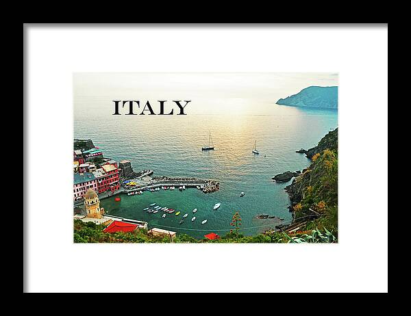 Italy Framed Print featuring the photograph Italy's Cinque Terre by La Dolce Vita