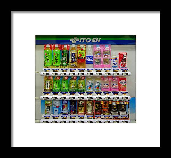Ito En Framed Print featuring the photograph Ito En Vending by Robert Meyers-Lussier