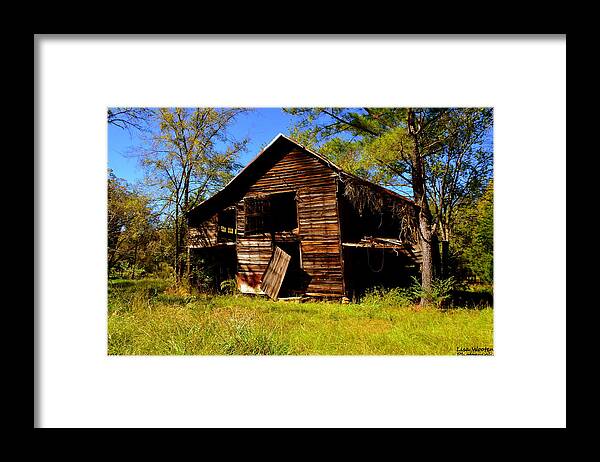 Barns Framed Print featuring the photograph I've Seen Better Days by Lisa Wooten