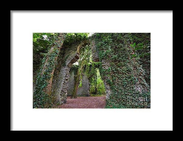Travel Framed Print featuring the photograph Ivy clad ruin by Louise Heusinkveld