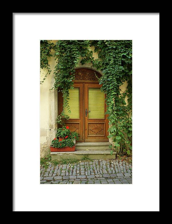 Ivy Framed Print featuring the photograph Ivy Covered Door by Rebekah Zivicki