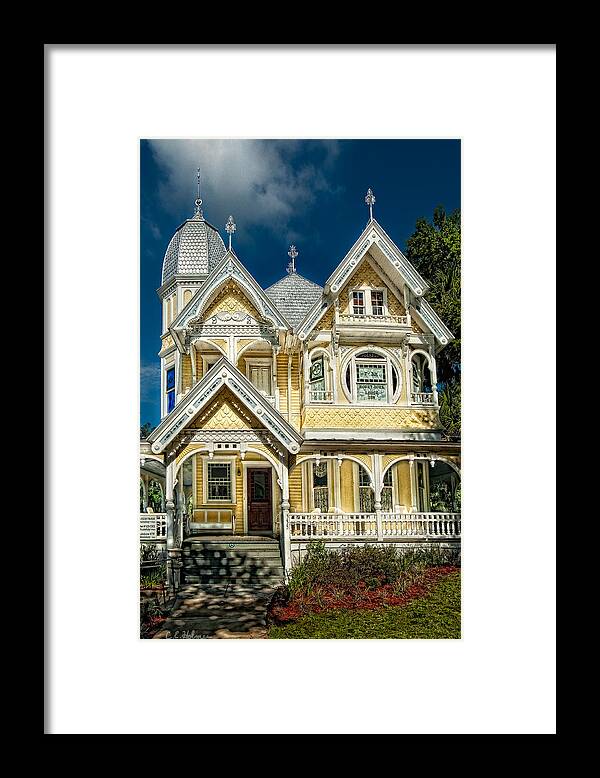 Structure Framed Print featuring the photograph J. P. Donnelly House by Christopher Holmes