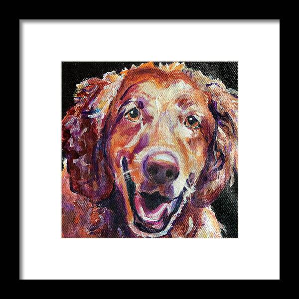  Framed Print featuring the painting Jack by Judy Rogan